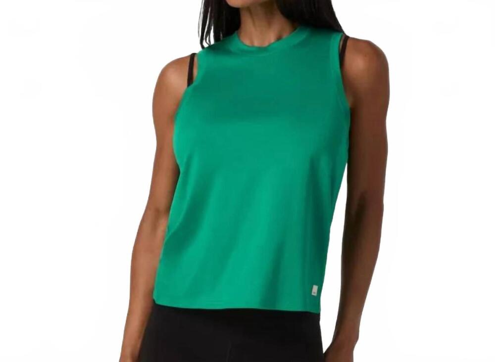 NEW VUORI energy top long top in emerald heather